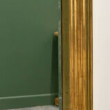 Very large Deknudt mirror with faux gold leaf frame, 1980s. Belgium