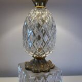 Lampe Ananas cristal verre  1970