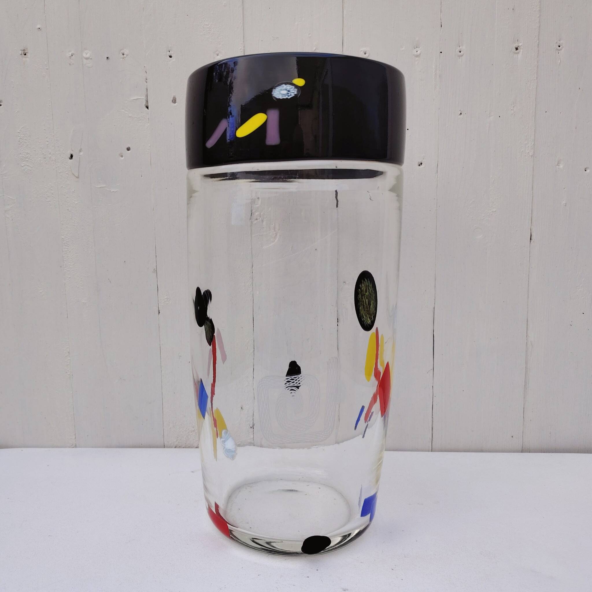 Large vase, blown glass, Murano, Paolo Crepax