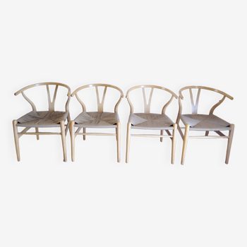 chaises scandinave CH24 Wishbone par Hans Wegner pour Carl Hansen