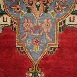 Tapis persan fait à la main en laine rouge 283x420cm