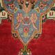 Tapis persan fait à la main en laine rouge 283x420cm
