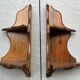 Pair of vintage corner shelves