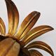 Italian ceiling light in gilded metal, floral design, 1960-70.