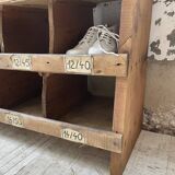Meuble de métier pin à cases XL 250cm