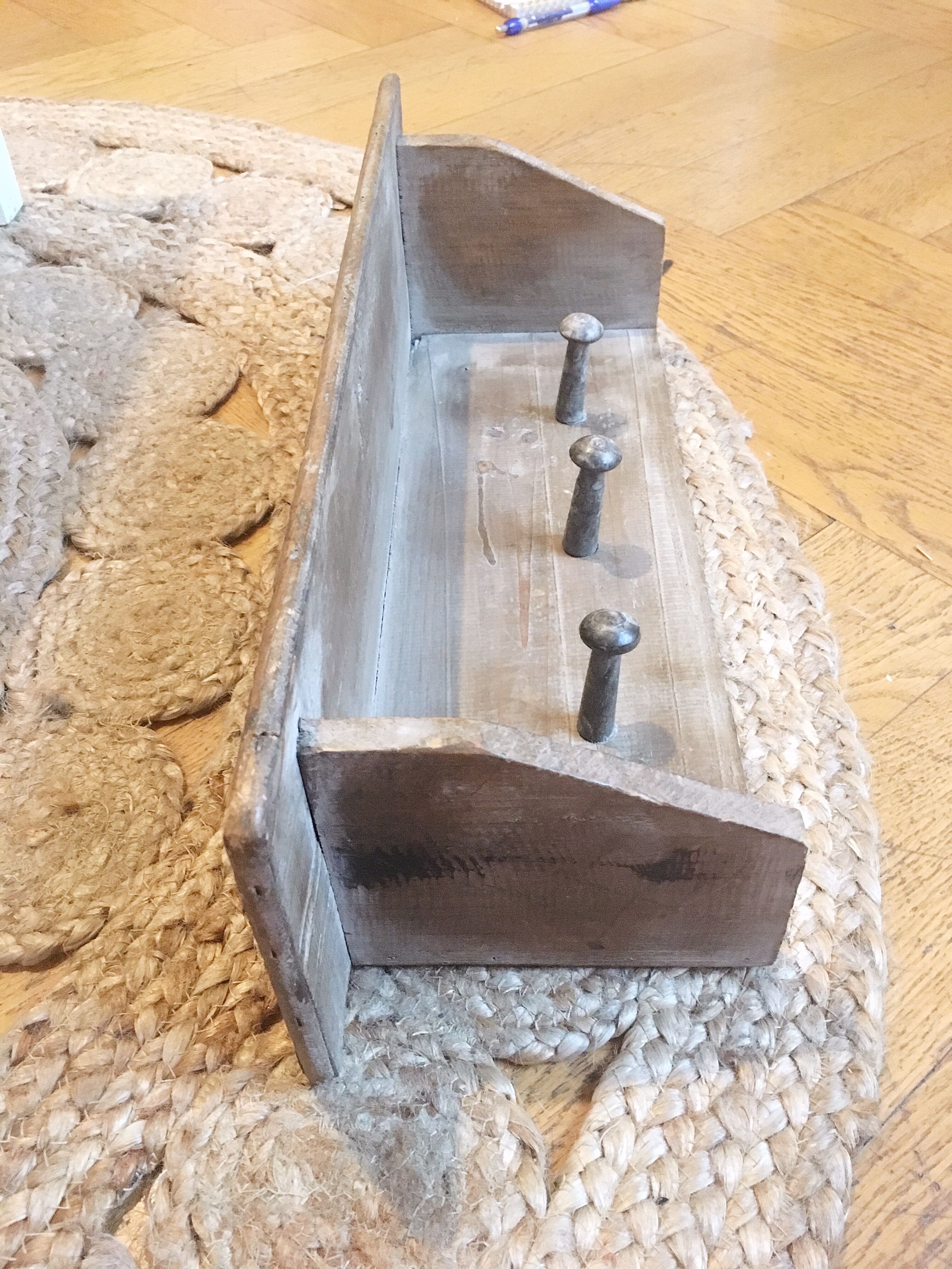 Wooden wall shelf