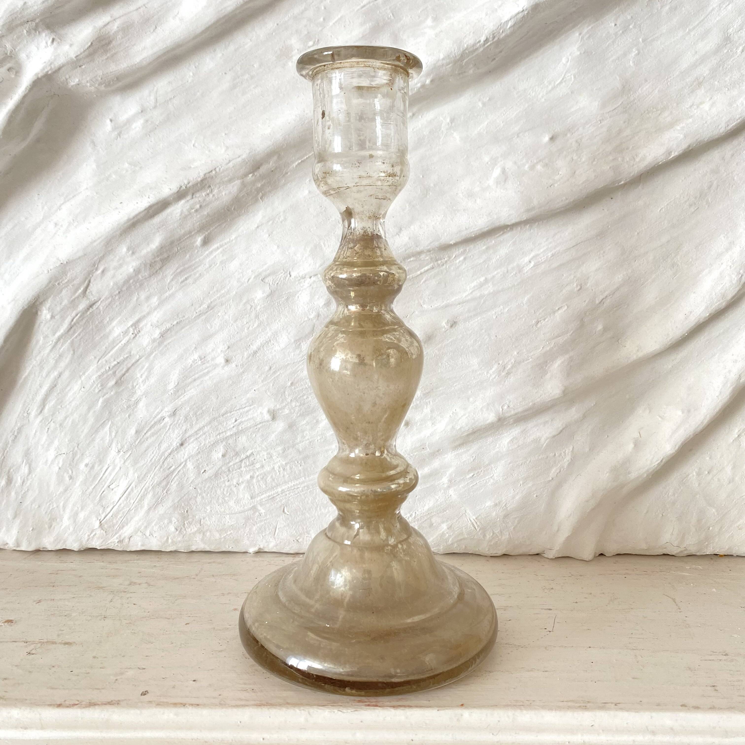 Antique mercury candlestick, 19th-century candlestick.