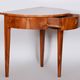 Restored Biedermeier Walnut Side Table, Revived Polish, Czechia, 1820s