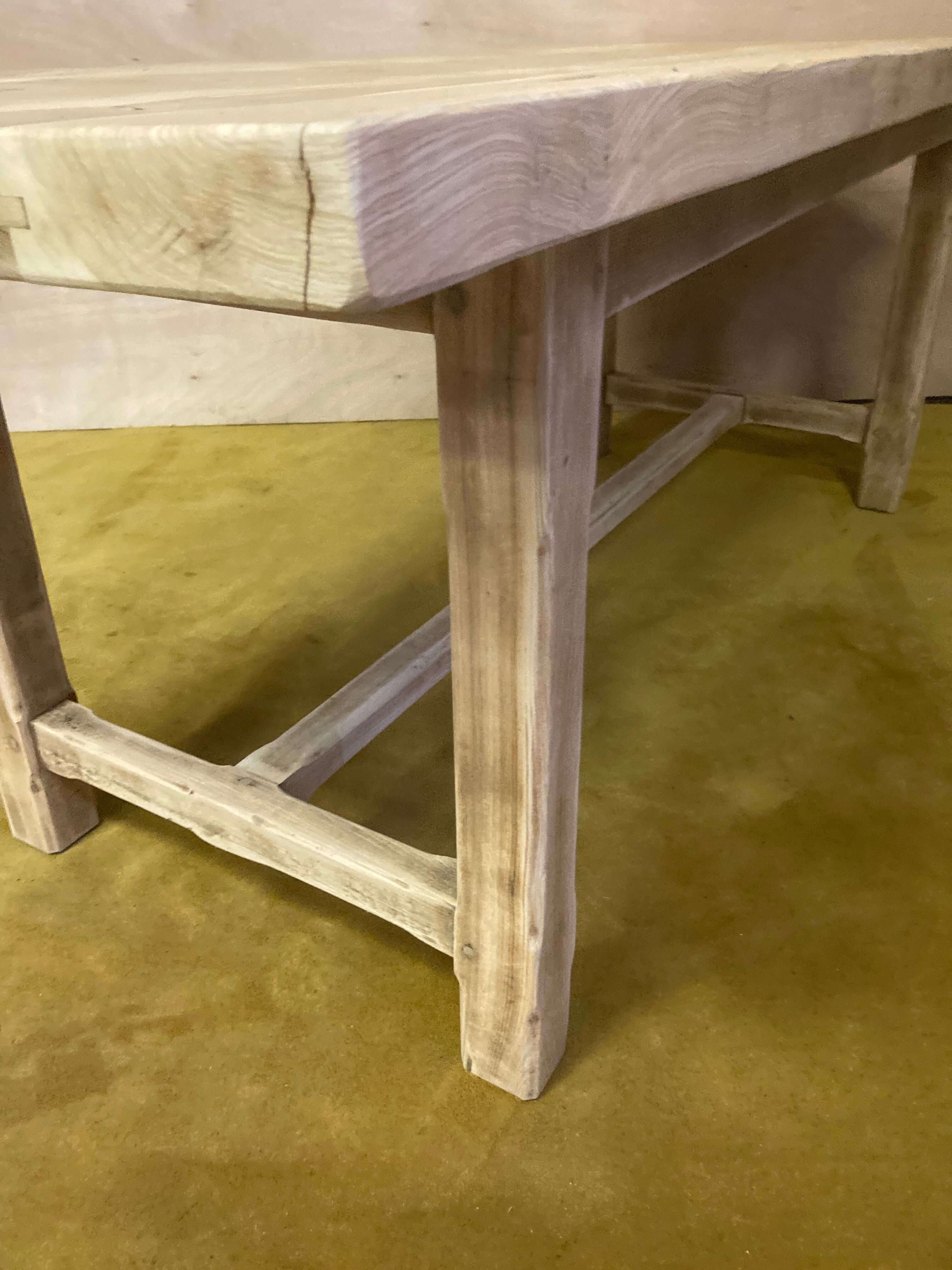 Farmhouse table bois brut