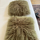 2 soft wool cushions