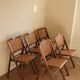 Set of 5 foldable cannate chairs (50s-60s)