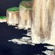 Tableau peinture acrylique « Falaises dans la nuit »