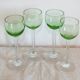 4 old uraline liqueur glasses