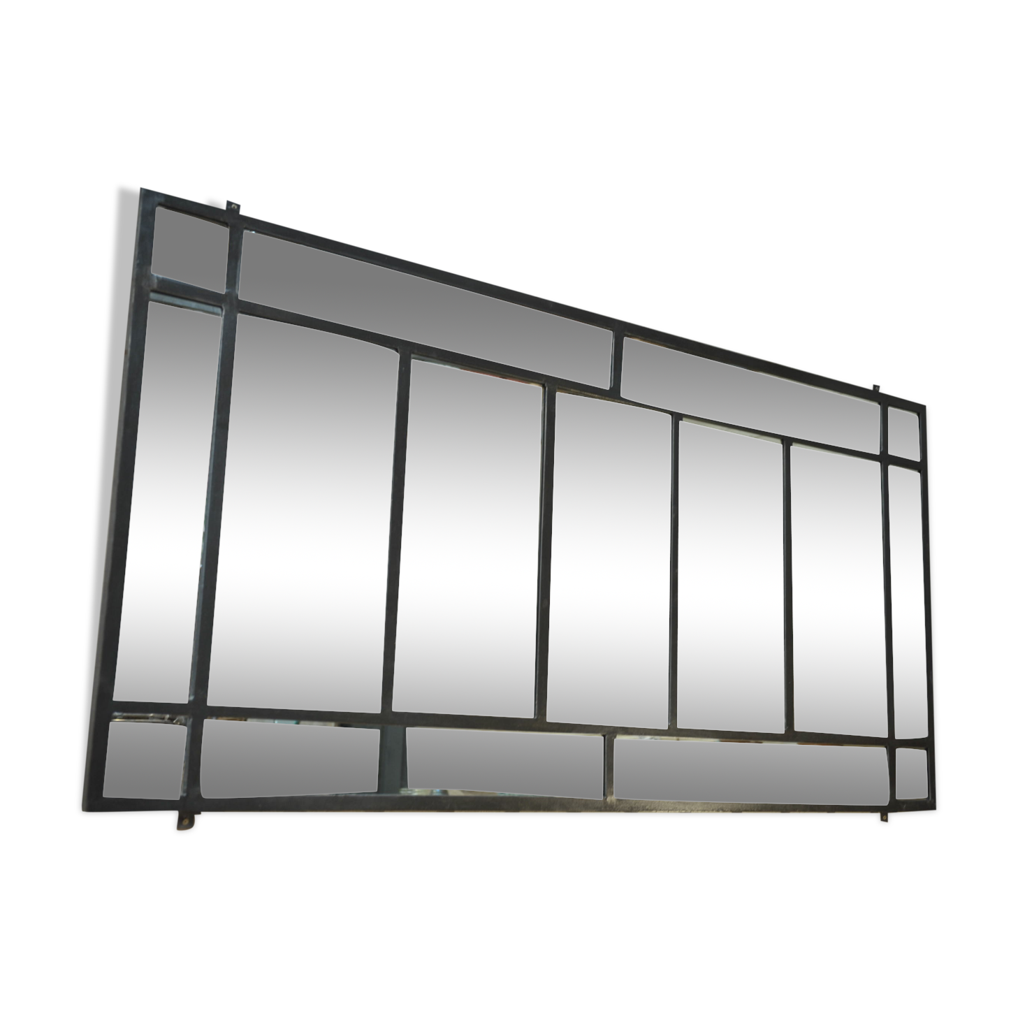 Industrial metal mirror 1930s - 112x221cm