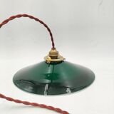 Green opaline pendant light