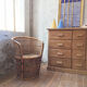 Fauteuil en osier vintage