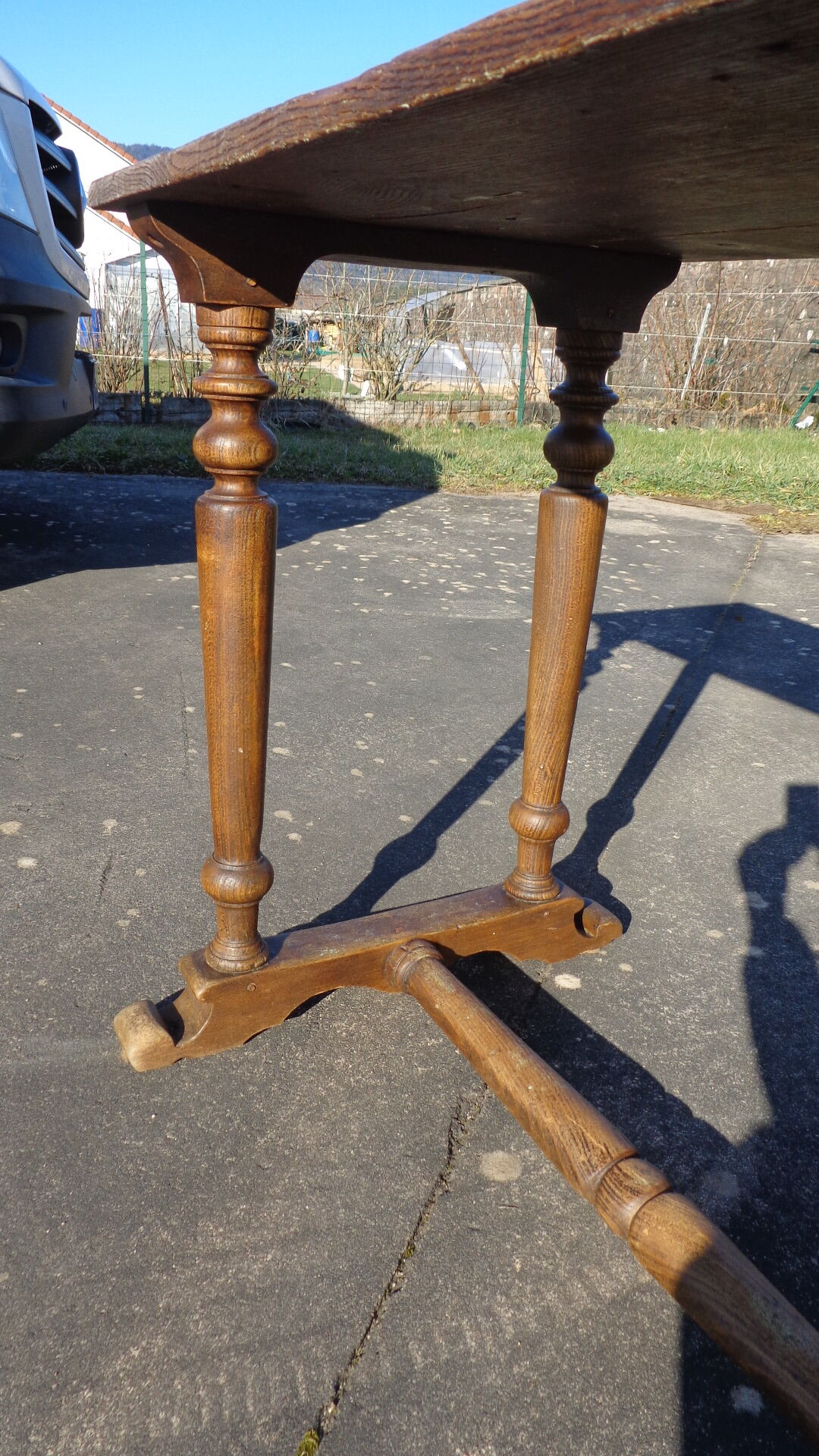 Oak bistro table 1920