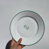 4 monogrammed dessert plates