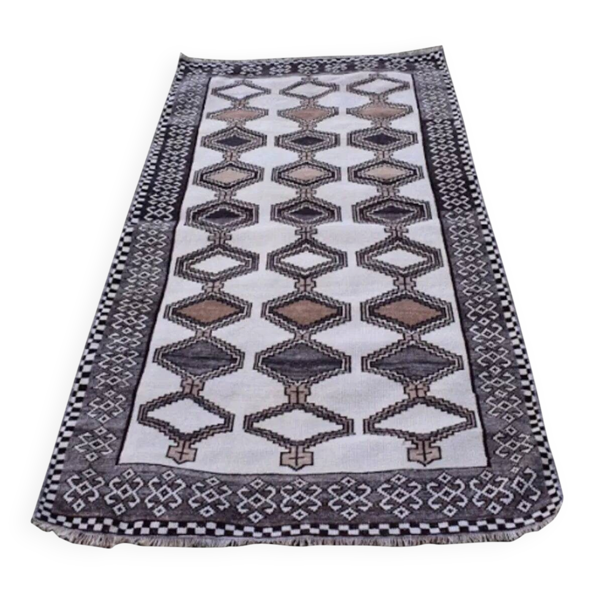 Vintage Turkish Oushak rug 103x200 cm