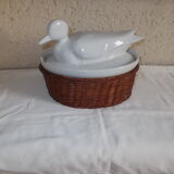 Earthenware terrine duck shape