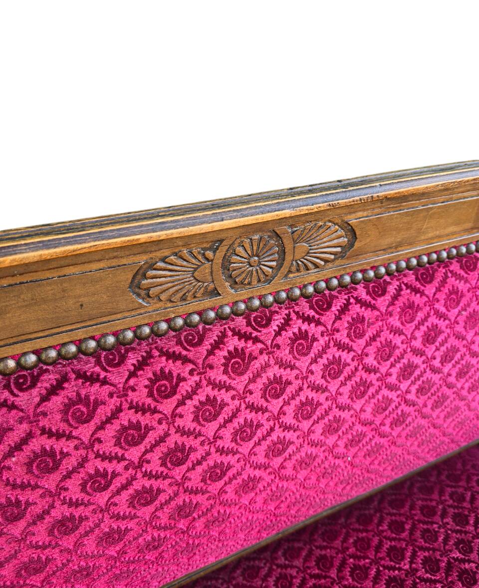 Salon Louis XVI - Banquette et deux fauteuils