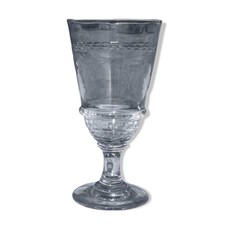 Old absinthe glass blown glass 19th century