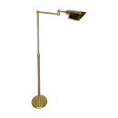 reading floor lamp in golden brass vintage design ep 1970