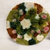 Assiettes en Barbotine Décor floral