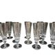 12 Saint-Louis Guernesey model champagne flutes in cut crystal