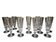 12 Saint-Louis Guernesey model champagne flutes in cut crystal