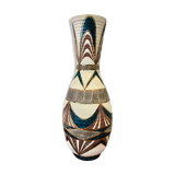 Signed Accolay ceramic vase, France 1950