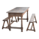 Table and benches set