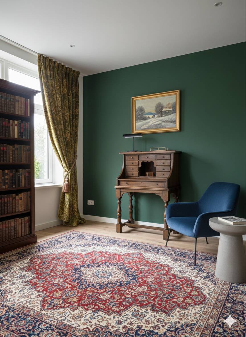 Secrétaire / Bureau de notaire anglais ou néerlandais ancien — vers 1780–1840