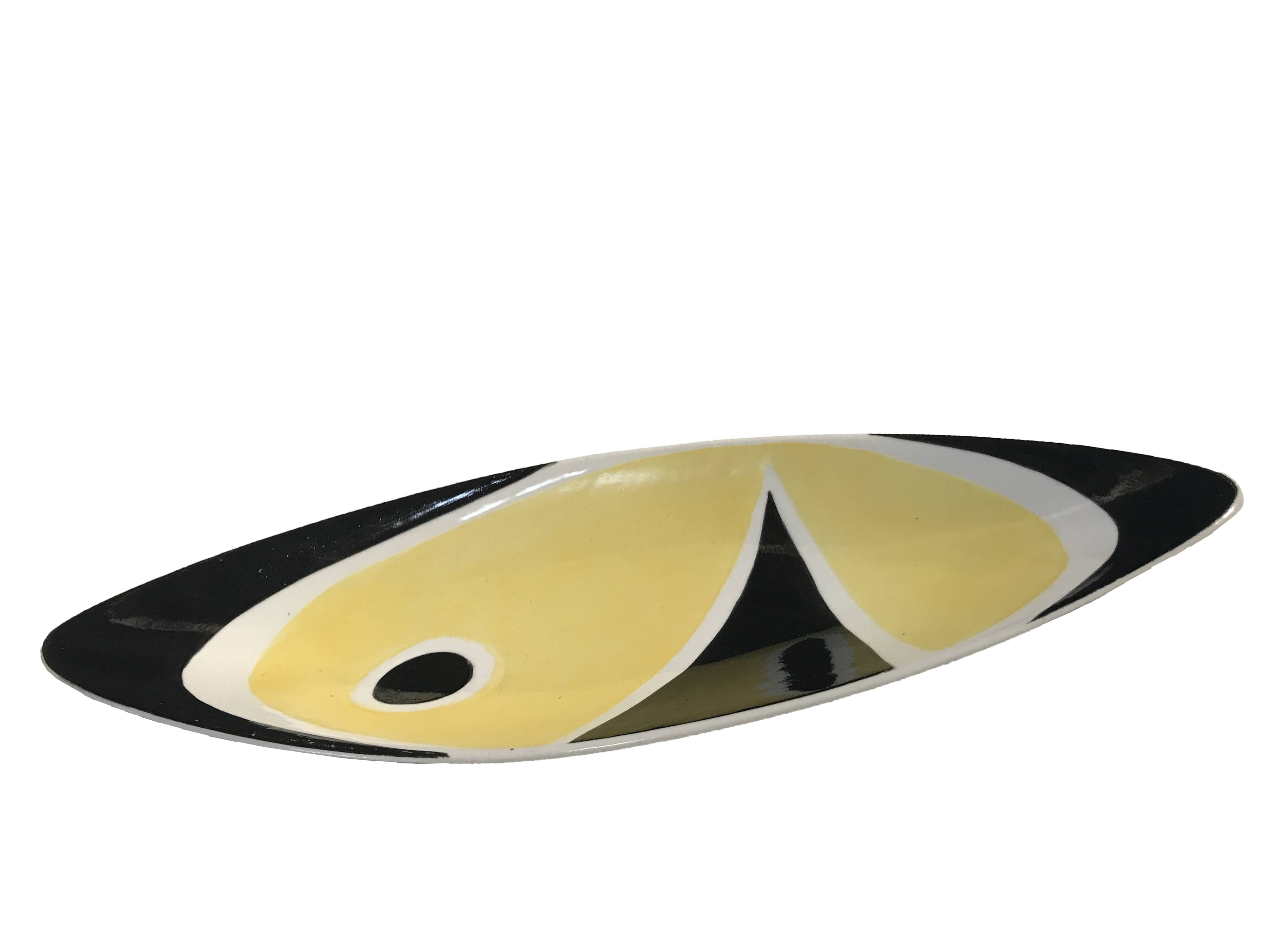 Dish • Vintage Centerpiece • “9736” • Kovács István • Zsolnay • 1962