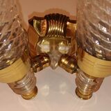 Double vintage fire wall light