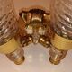 Double vintage fire wall light