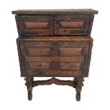 Vintage brutalist spanish wall cabinet cupboard design