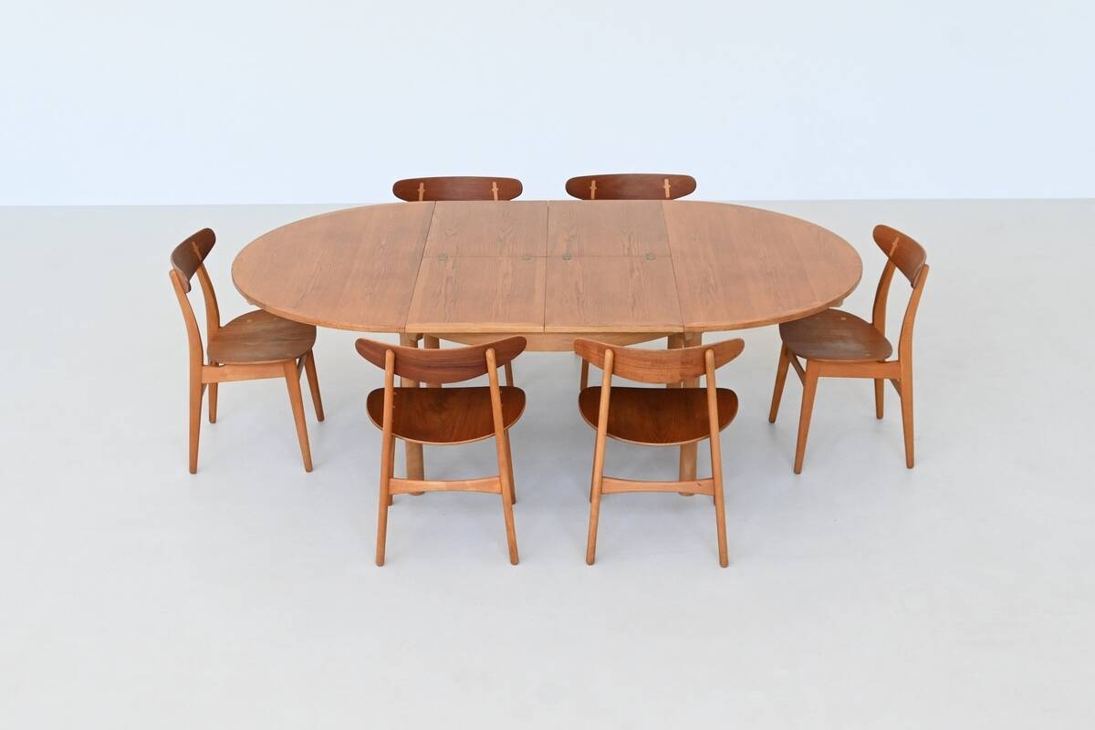 Borge Mogensen model 140 in oak dining table Karl Andersson Denmark 1955