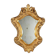 Antique carved and gilded wooden mirror, Italy, 19th century