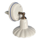 Wall lamp in blue and white porcelain made in italiy
