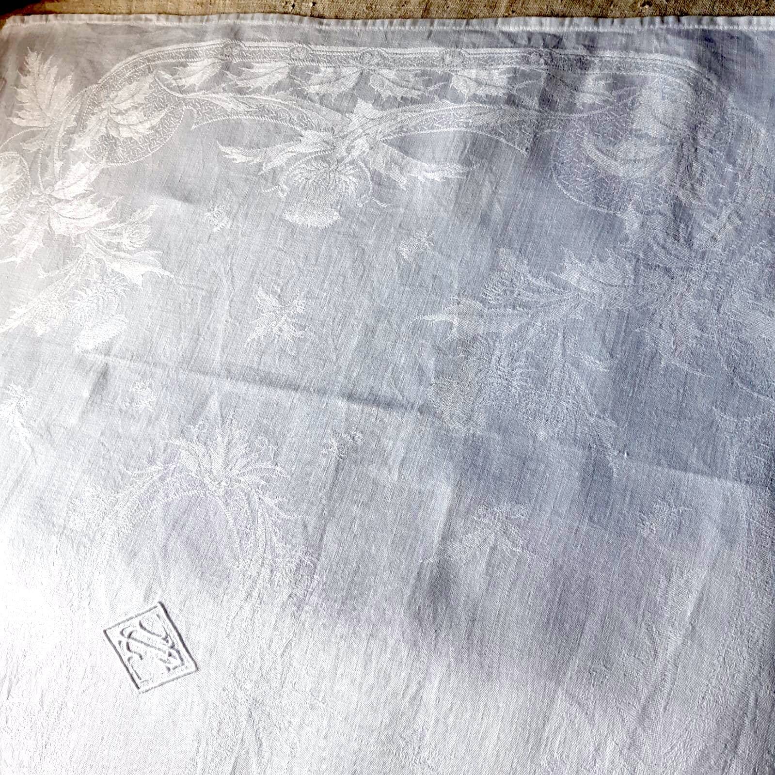 9 19th monogrammed 19th century party napkins