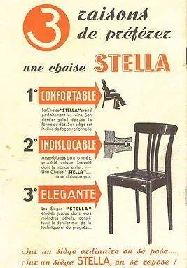 pair of caned chairs, Stella brand