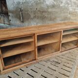 Antique display cabinet school cabinet oak sideboard 250 cm