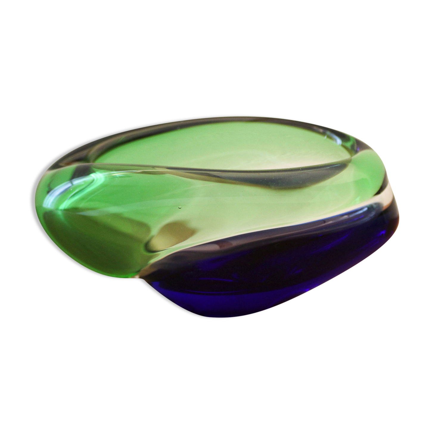 Glass ashtray by Ladislav Palecek