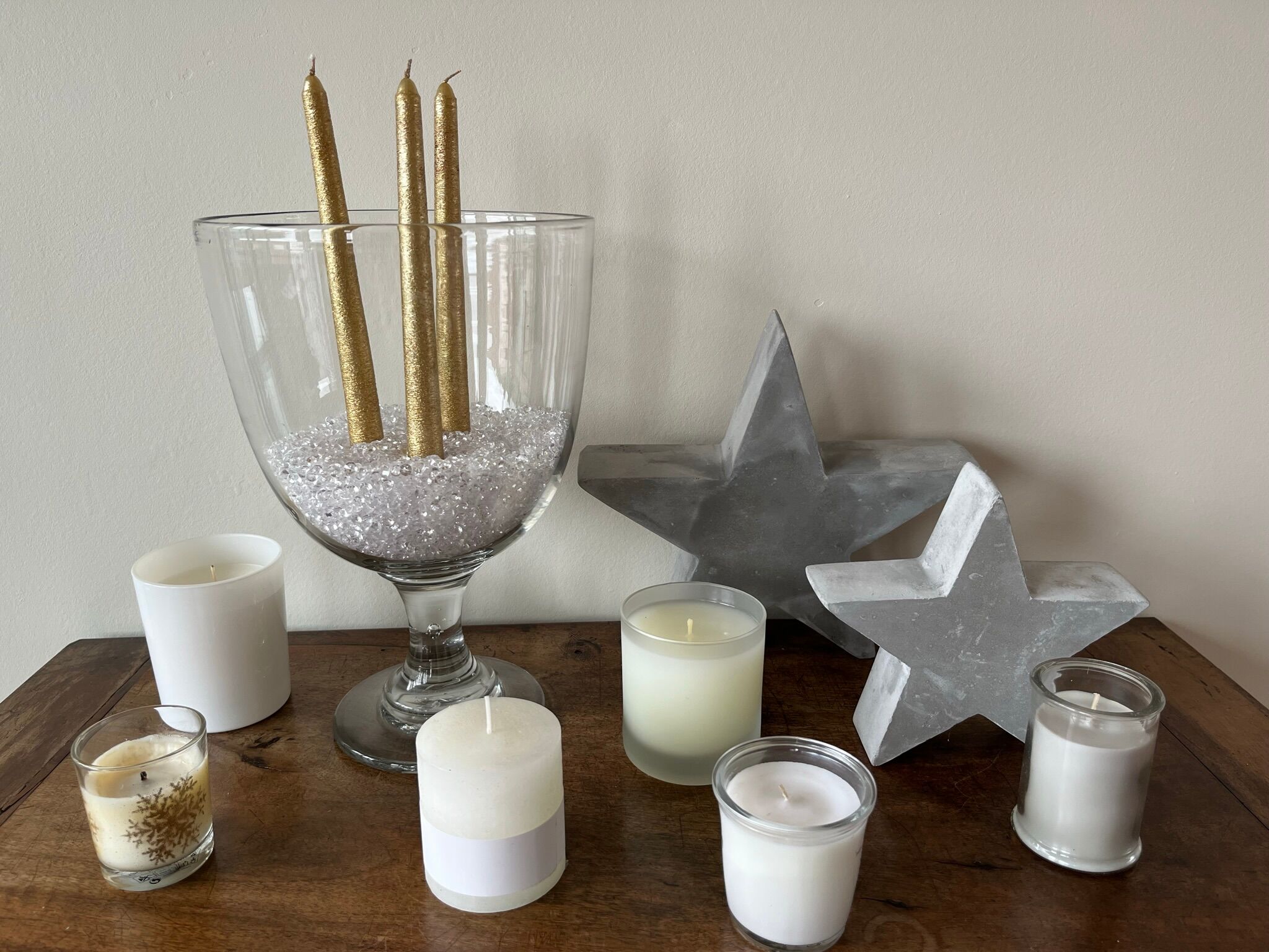 Coupe sur pied en verre épais