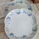 Serving dishes - Antique tableware set 82 pieces Sarreguemines earthenware Art Nouveau style
