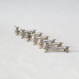 6 silver cat knife rests
