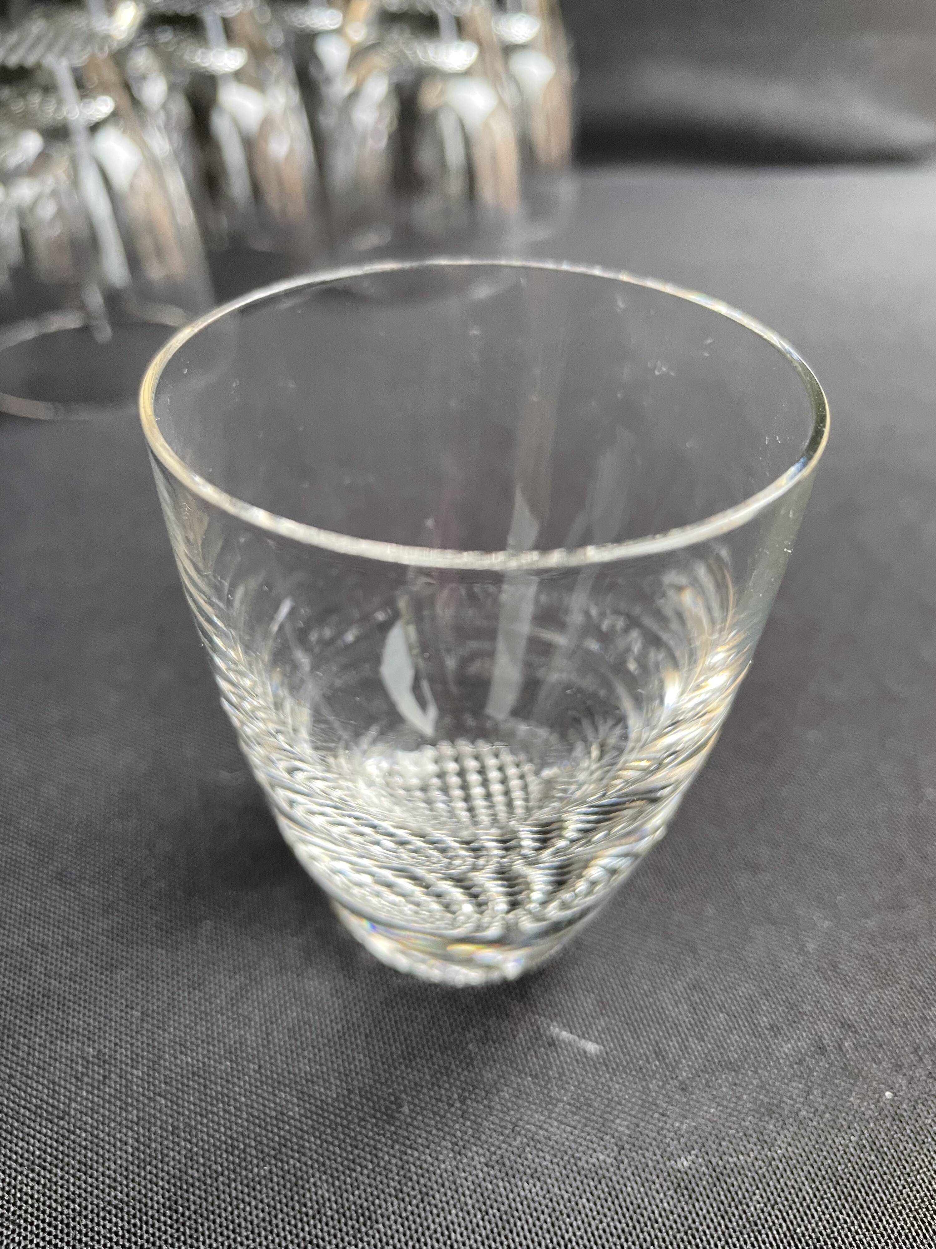 Large glasses (9) - Mid-century modern - Crystal