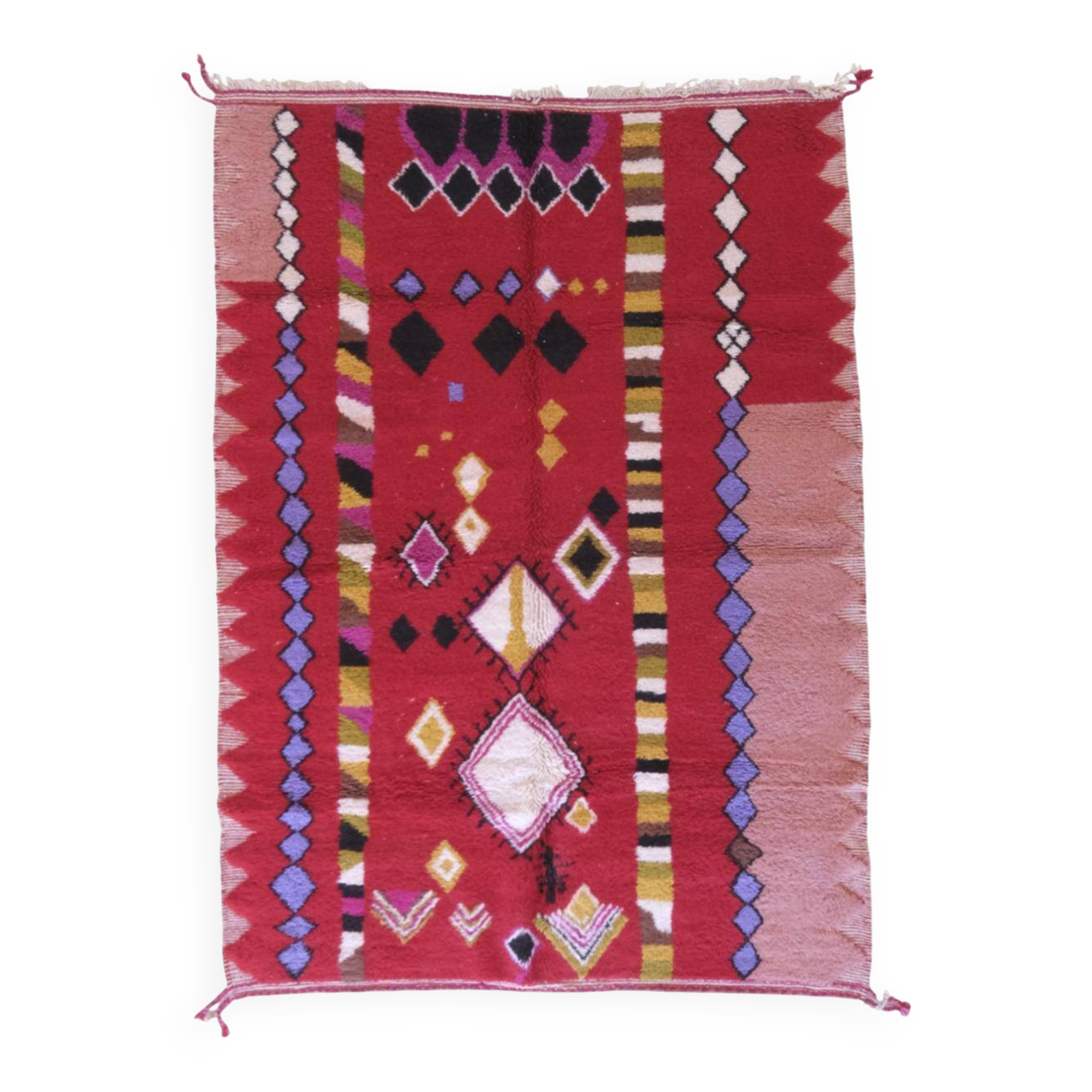 Tapis Rouge Marocain - 302 x 202 cm