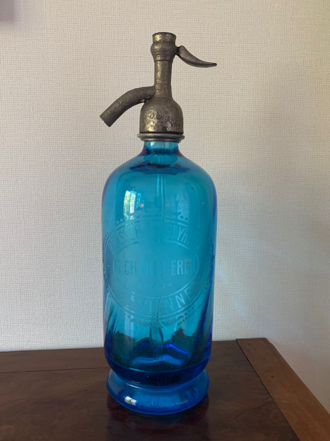 Bottle of sparkling water